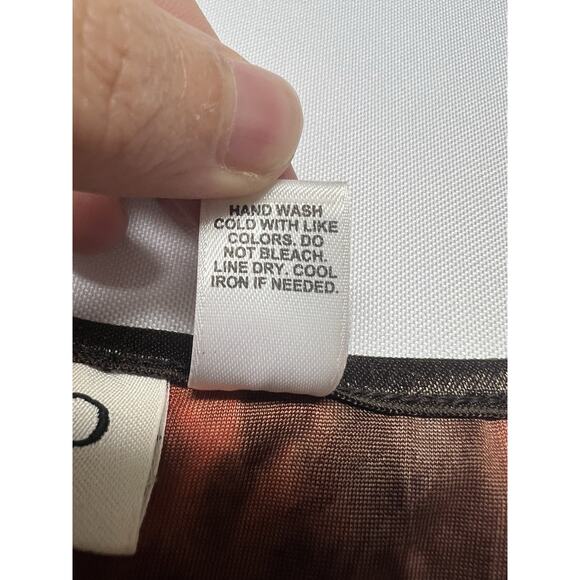 Cato Size 22/24W Kimono Sleeve Blouse Crochet Detail Burnt Orange Velvet Floral - Picture 4 of 9